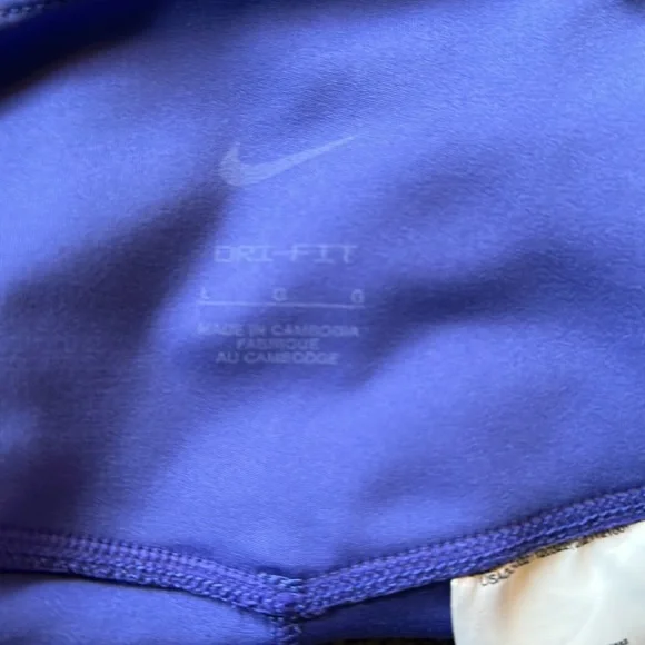 Nike dry fit shorts. Color is PURPLE. - Picture 3 of 3